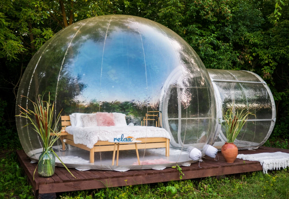 outdoor see through bubble tent